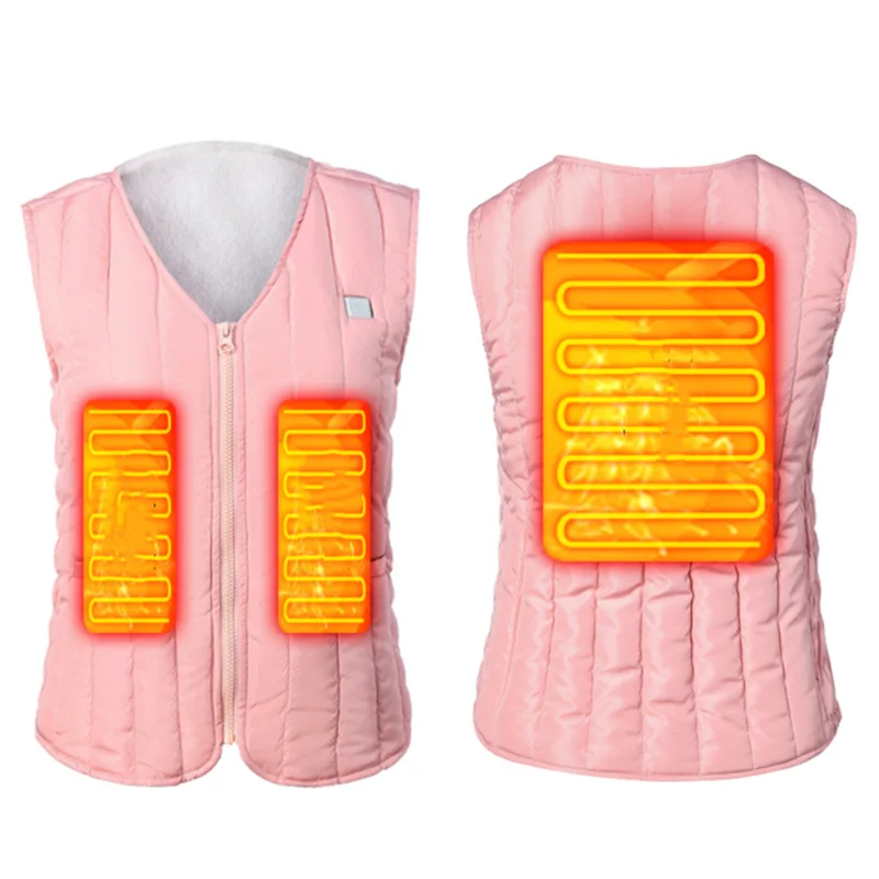 

Heating Vest Warmer Zones USB Powered Rechargeable Thermal Waistcoat Winter Warm Fever Vest Heated Vests for Men Women