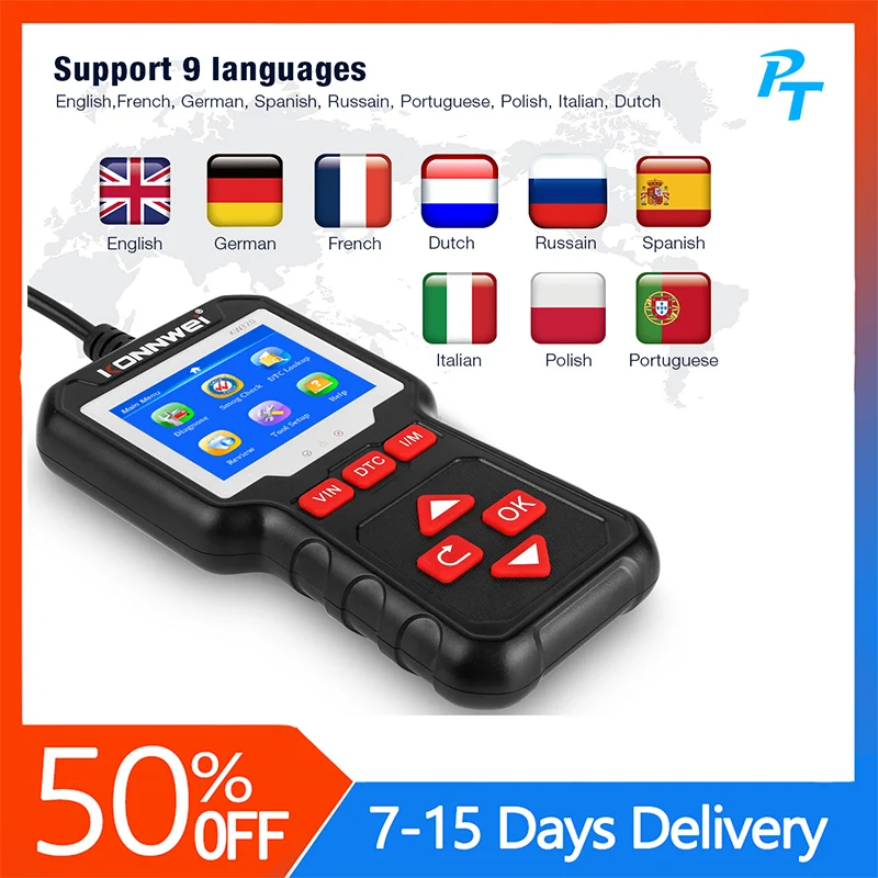 

Автомобильный сканер PTOOL KW320 Obd2, автомобильные инструменты Obd, диагностический инструмент Obd 2, профессиональный Автомобильный сканер, автом...