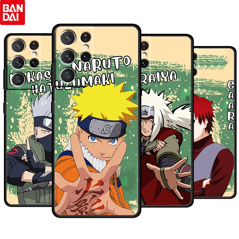 

Cartoon Naruto Cool For Samsung Galaxy S22 S21 S20 Ultra Plus Pro S10 S9 S8 S7 4G 5G Soft TPU Black Phone Case Funda Capa Cover