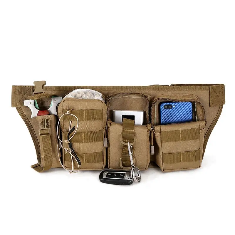 Waterproof Tactical Men's Waist Bag Hiking Nylon Waist Bag Outdoor Army Military Hunting Sports Hiking Camping Waist Bag