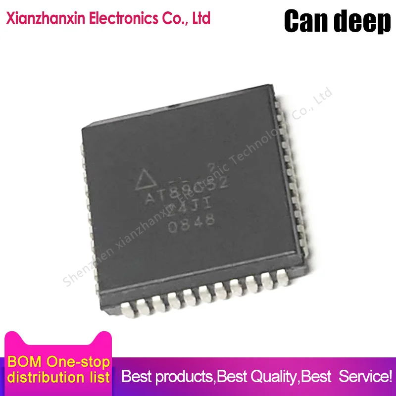 

1pcs/lot AT89C52-24JU AT89C52-24JI AT89C52 PLCC44 8 bit micro control