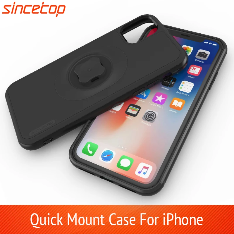 Bike Shockproof Case With Quick Mount Adapter Protect Case For iPhone 11 Pro XsMax Xr 8 Plus 7 6s Belt Clip Bicycle Phone Holder