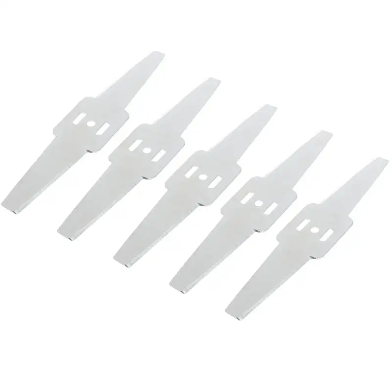 

5pcs Metal Grass String Trimmer Blades Lawn Mower Replacement Trimmer Tool Straight Blade Saw Blade Of Electric Cutting Machine