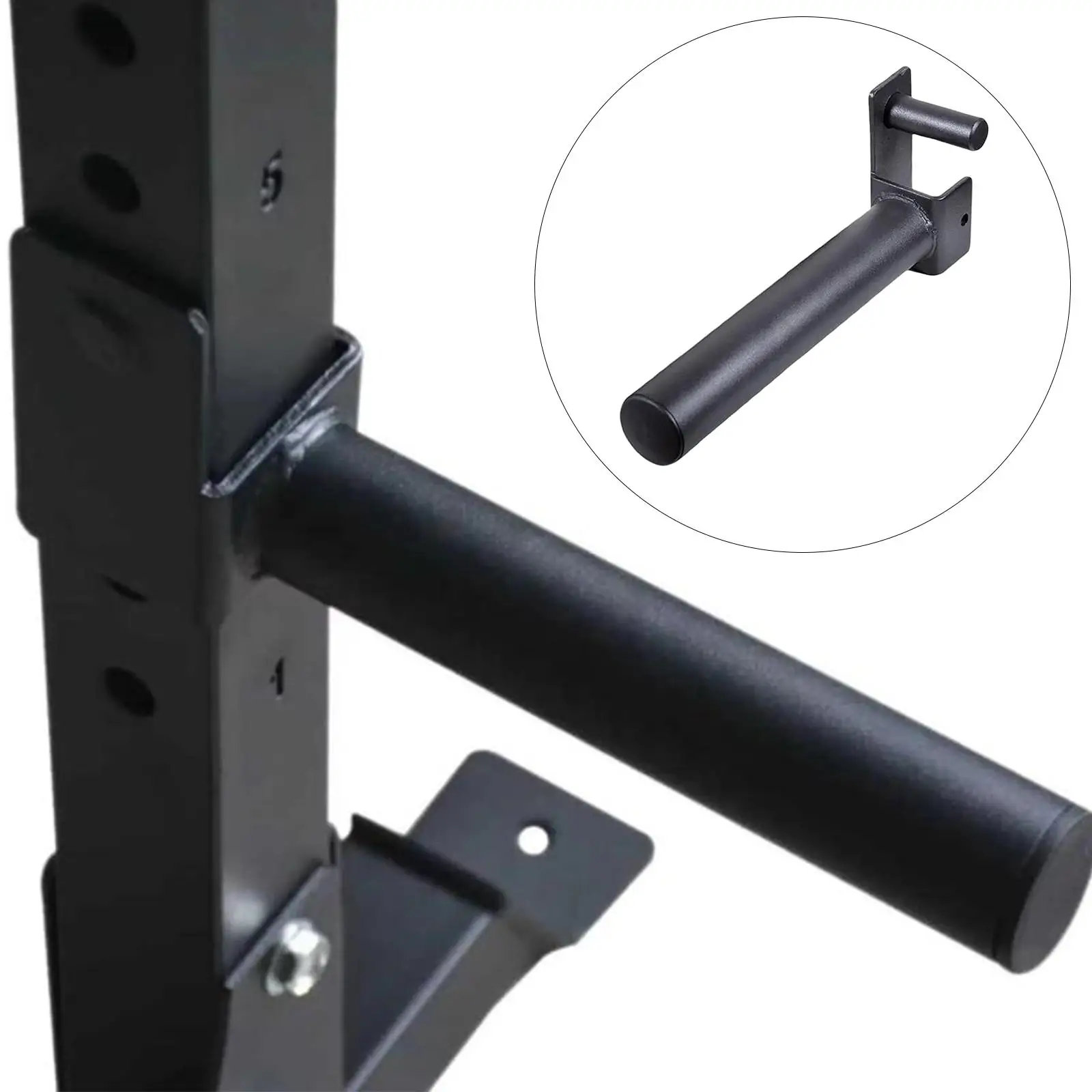 

Weight Plate Holder Stand Organizer Support Power Rack Attachment Home Gym for Fitness Weight Lifting Dumbbells Plates Garage