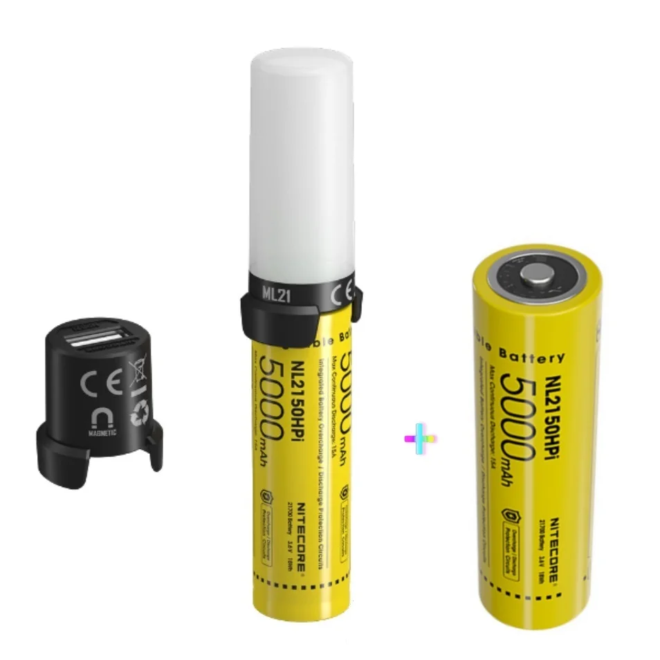 

NITECORE MPB21 21700 Intelligent Battery System NL2150HPi 5000mAh Rechargeable Battery+3 in1 Powerbank+ML21 High CRI Flashllight