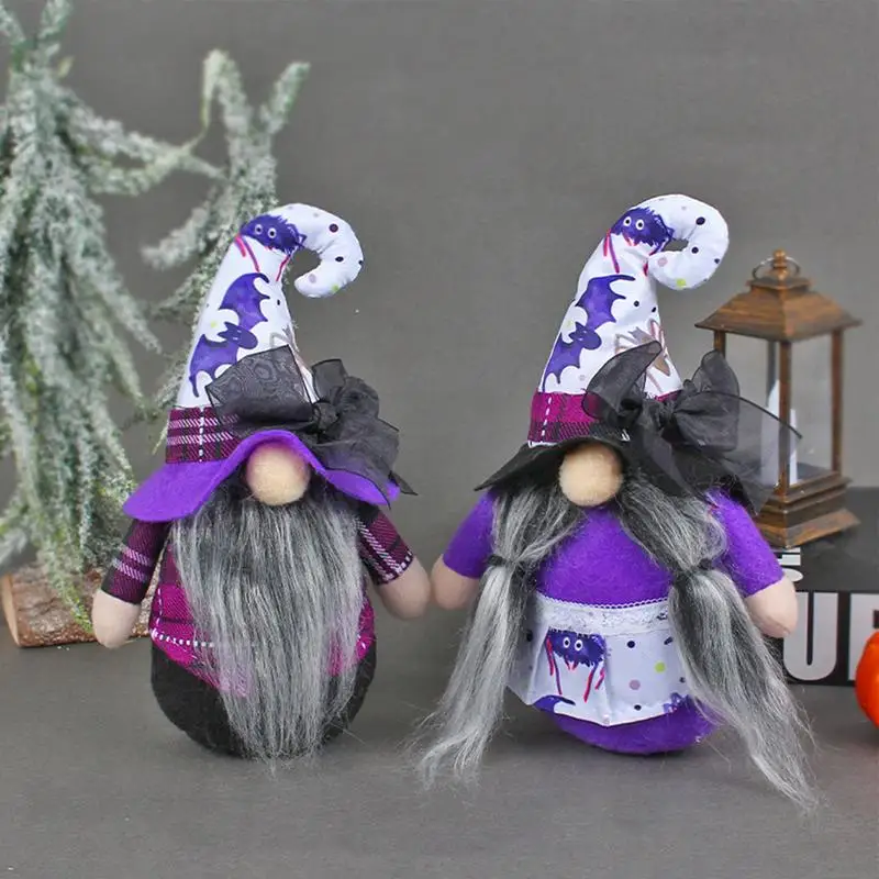 

Gnomes Plush Doll Purple Elf Plush Handmade Swedish Tomte Dolls Scandinavian Dwarf For Halloween Party Favor Gifts