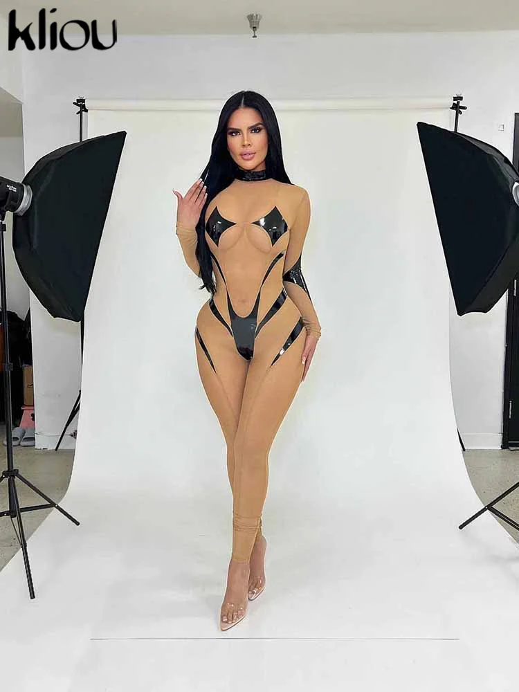 Женские облегающие комбинезоны клиу в стиле пэчворк