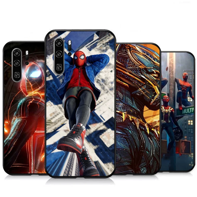 

Marvel Spiderman Phone Cases For Huawei Honor P30 P40 Pro P30 Pro Honor 8X V9 10i 10X Lite 9A Cases Carcasa Back Cover Funda