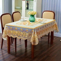 tablecloth lace doily birthday tablecloth rectangular waterproof and anti scalding disposable pvc lace table mat