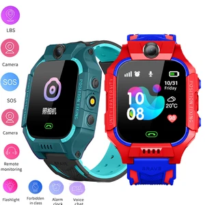 q19 kids smart watch 2g sim card lbs tracker sos camera children mobile phone voice chat smartwatches math game flashlight free global shipping