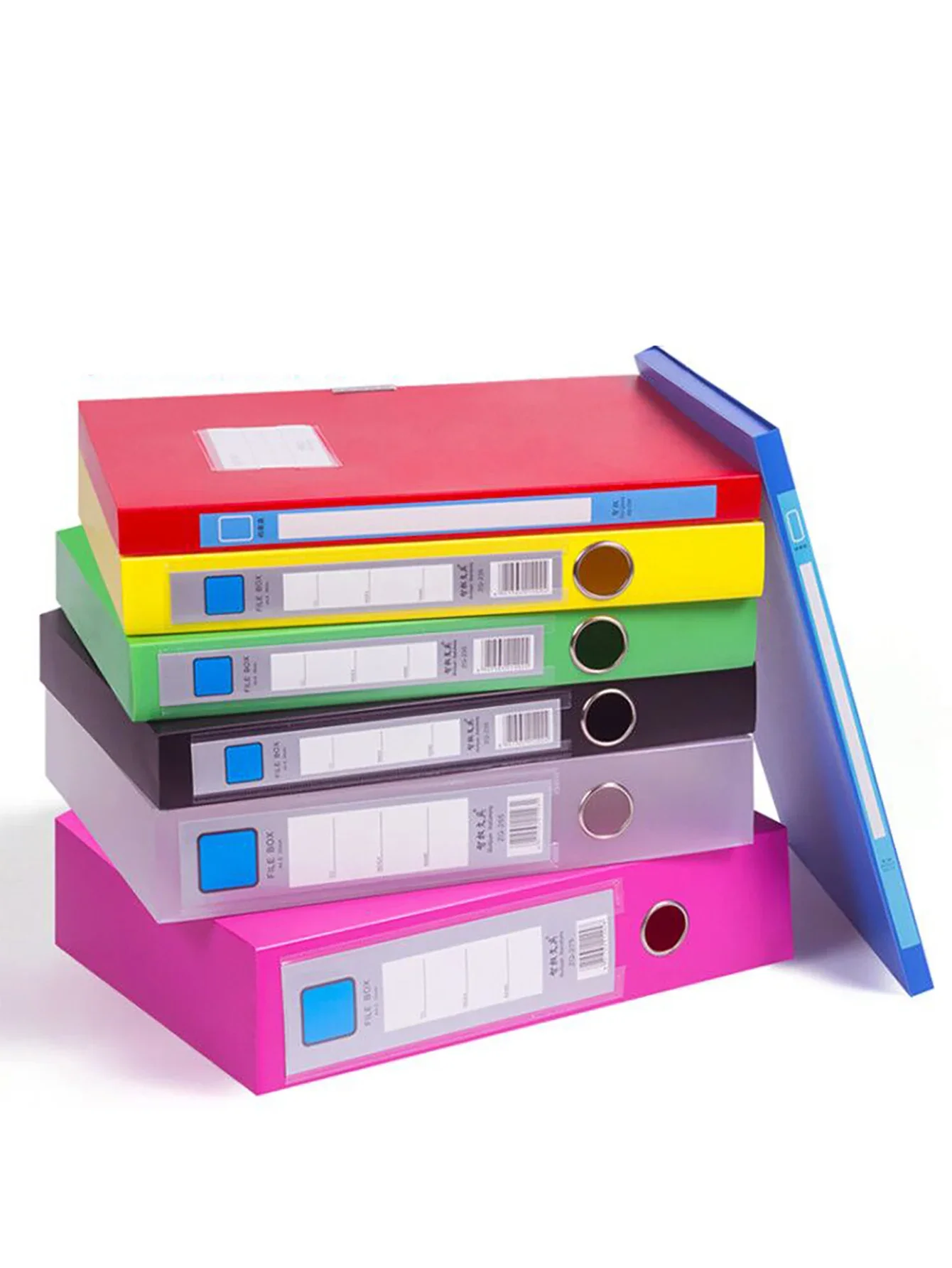 10 thickened A4 File box Office supplies 2/3.5/5.5/7.5CM plastic file bag book folder