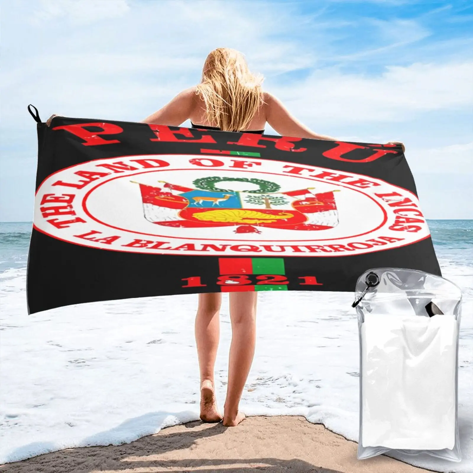 

Peru Footballer Legend Soccers 2020 O Beach Towel Beachwear For Home Strandlaken Beach Towel Bath Towels Towels Bathroom Towel