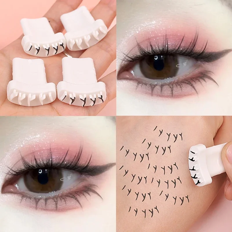 Силиконовый штамп сделай сам для нижних ресниц натуральная долговечная имитация