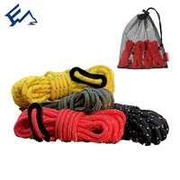 4 packs of outdoor paracord 4mm reflective rope tent equipment rescue rope climbing rope camping accessories multiple purpose