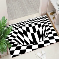 3d illusion carpet doormat non slip absorbent bathroom mat soft living room bedroom area rug floor mat home decoration