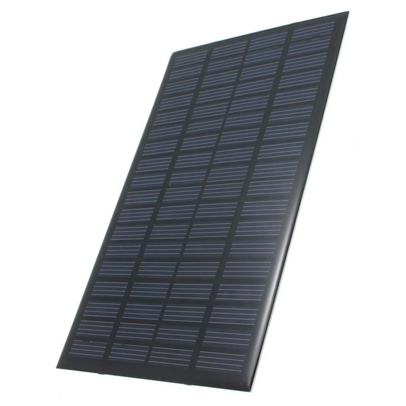 

2X High Quality 18V 2.5W Polycrystalline Stored Energy Power Solar Panel Module System Solar Cells Charger 19.4X12X0.3Cm