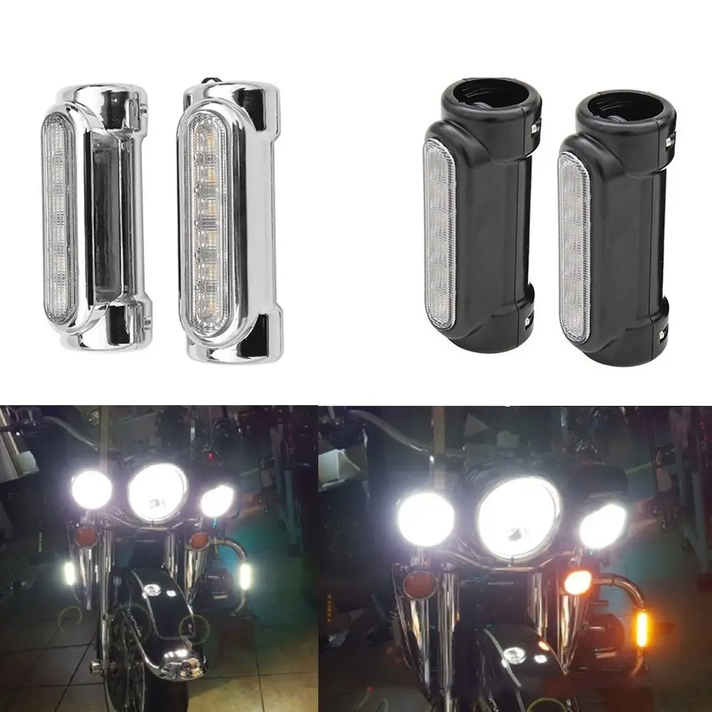 

Motorcycle Driving Light Motorcycle Crash Bar Lamp Turn Signals Practical Signal Light High Quality Motorcycle Accessories