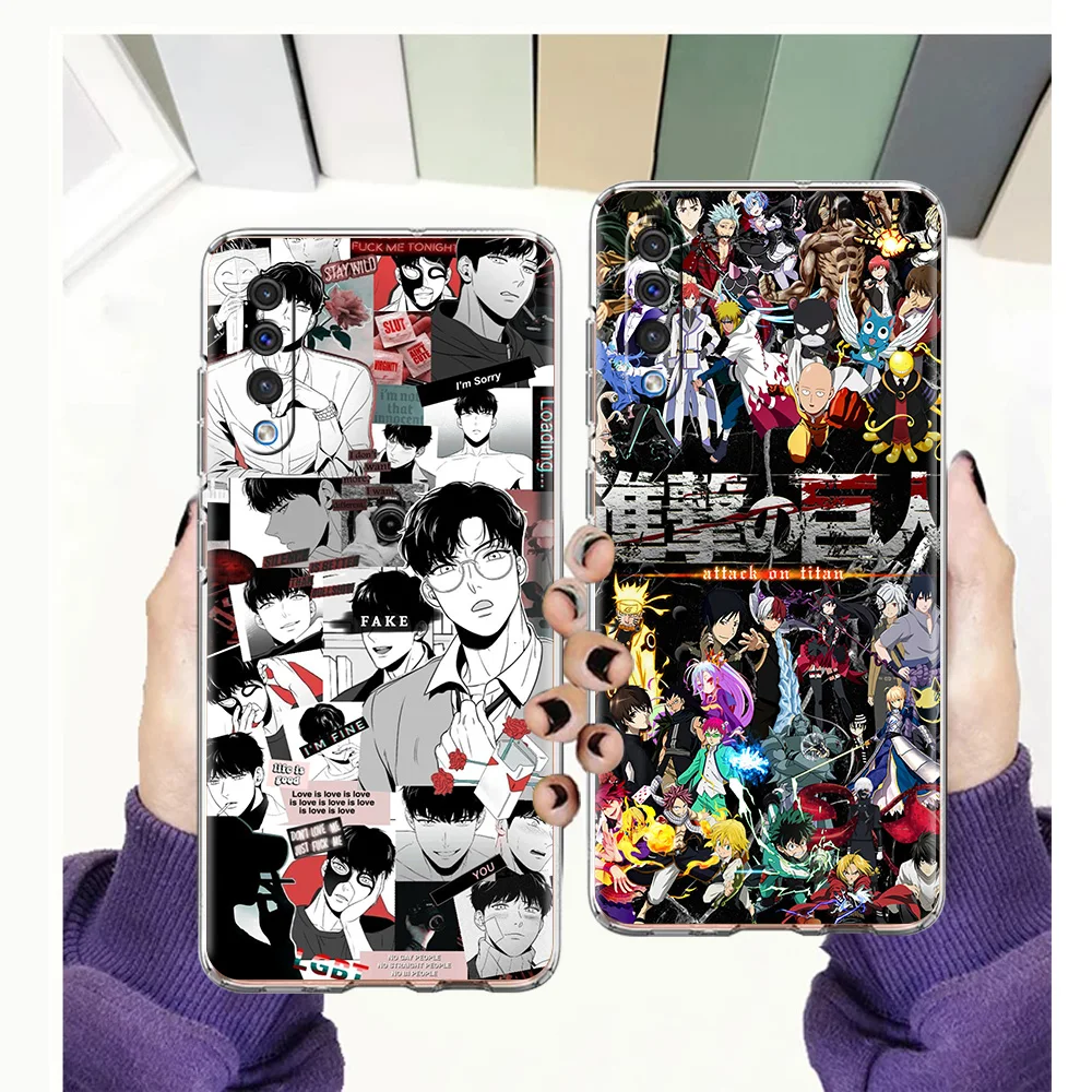 

Anime Comic Collection Transparent Phone Case for Samsung Galaxy A12 A02 A03S A50 A70 A10 A10S A20 A30 A40 4G Luxury Soft Cover
