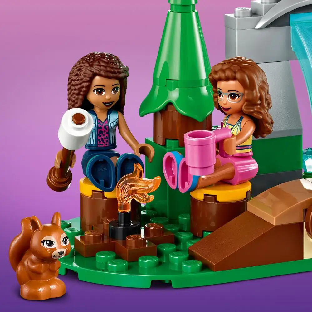 Конструктор игрушек Designer Lego Friends 41677 "Лесной водопад" с фигурками моделирования оригинальных деталей для детей мальчиков и девочек в подарок на день рождения приключений.