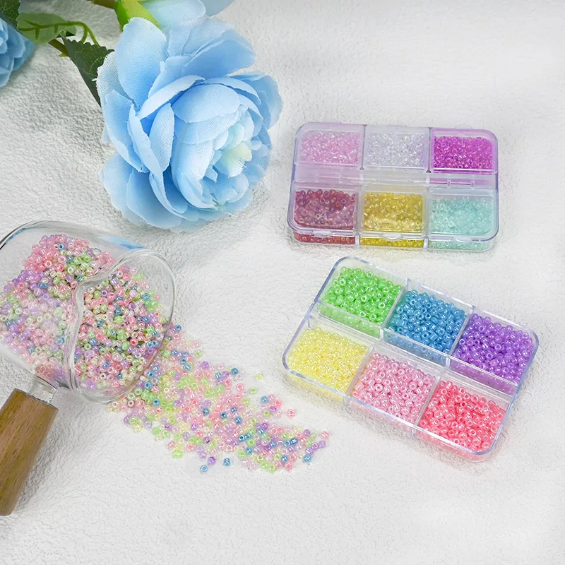 Premium Color Matched Seed Beads Kit Round Glass Beads For Jewelry Making DIY Small Beads For Needlework Craft Bracelet Necklace