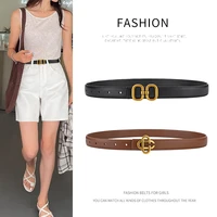 luxury womans belt cowhide genuine leather fashion ins wristband jeans strap lady belts for dress high quality designer belt