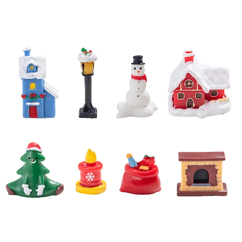 1 шт. мини-мультяшный Рождественский снеговик уличные фонари Рождественская елка