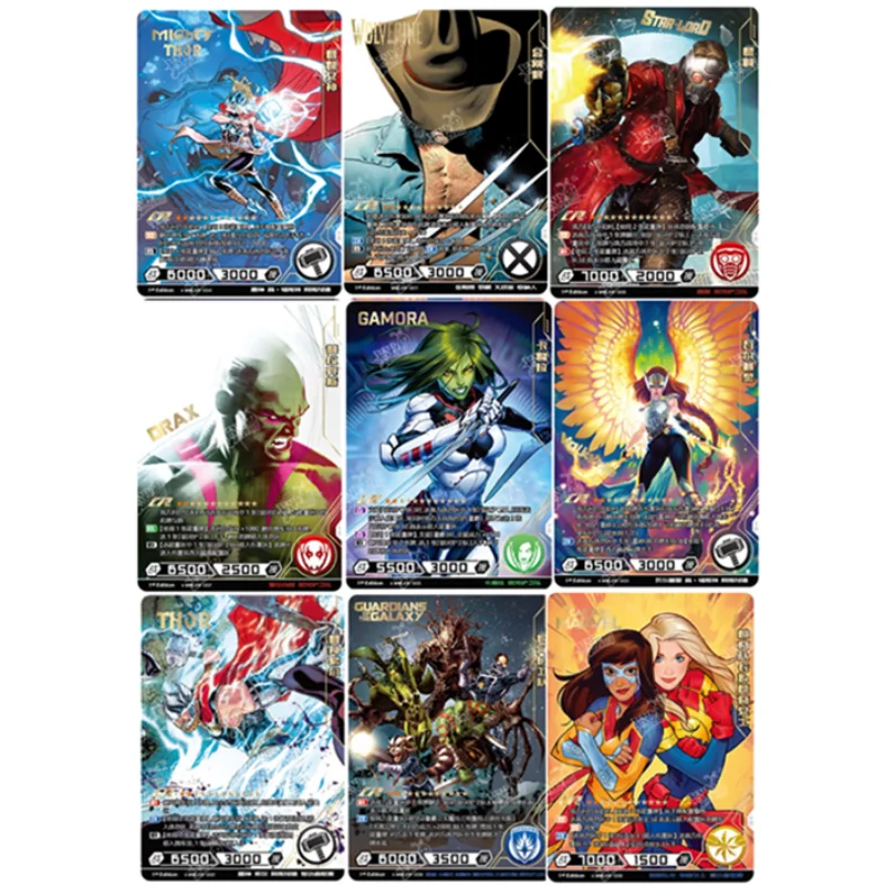 

Marvel Avengers Alliance Cards Hero Battle Spider-Man Thanos CR Cards MR Cards UR Cards Animation Peripherals Collection Cards