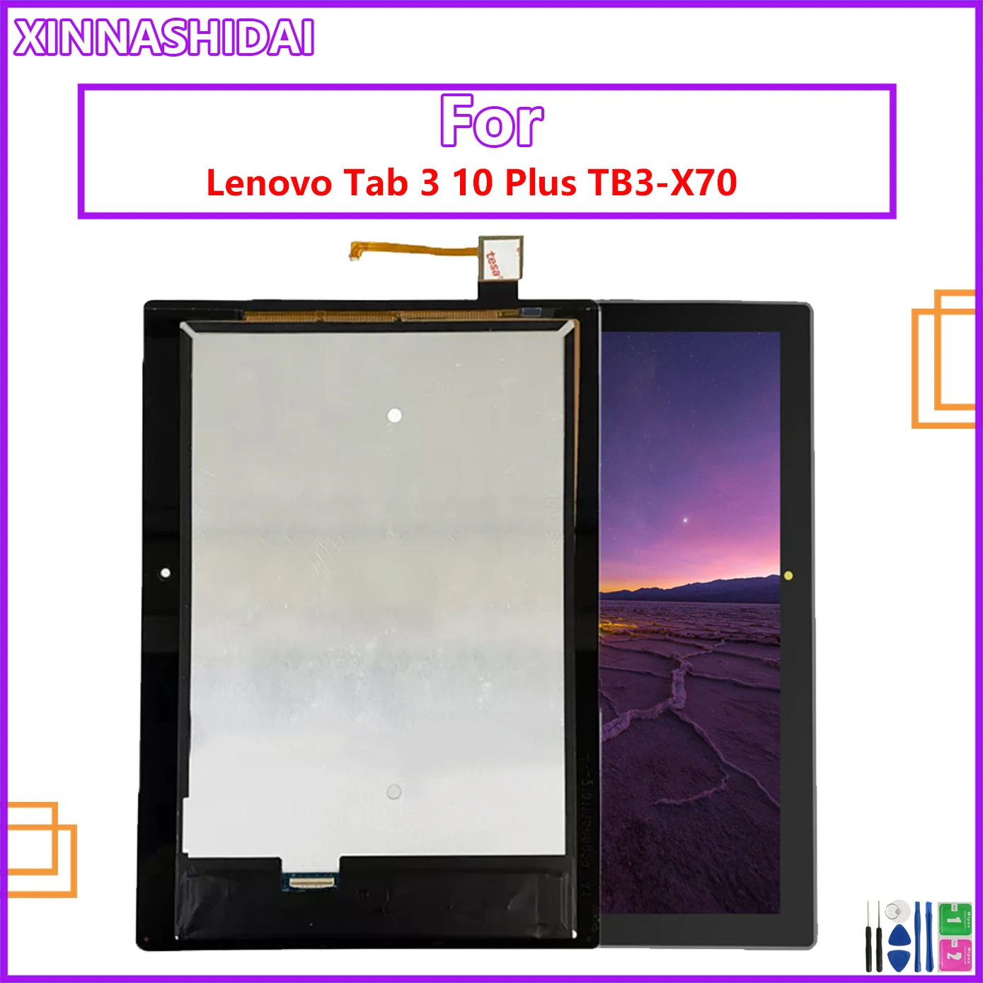 

Для Lenovo Tab 3 10 Plus ZA0Y ZA0X TB3-X70L TB3-X70F TB3-X70N TB3-X70 ЖК-дисплей с сенсорным экраном дигитайзер в сборе ЖК-дисплей