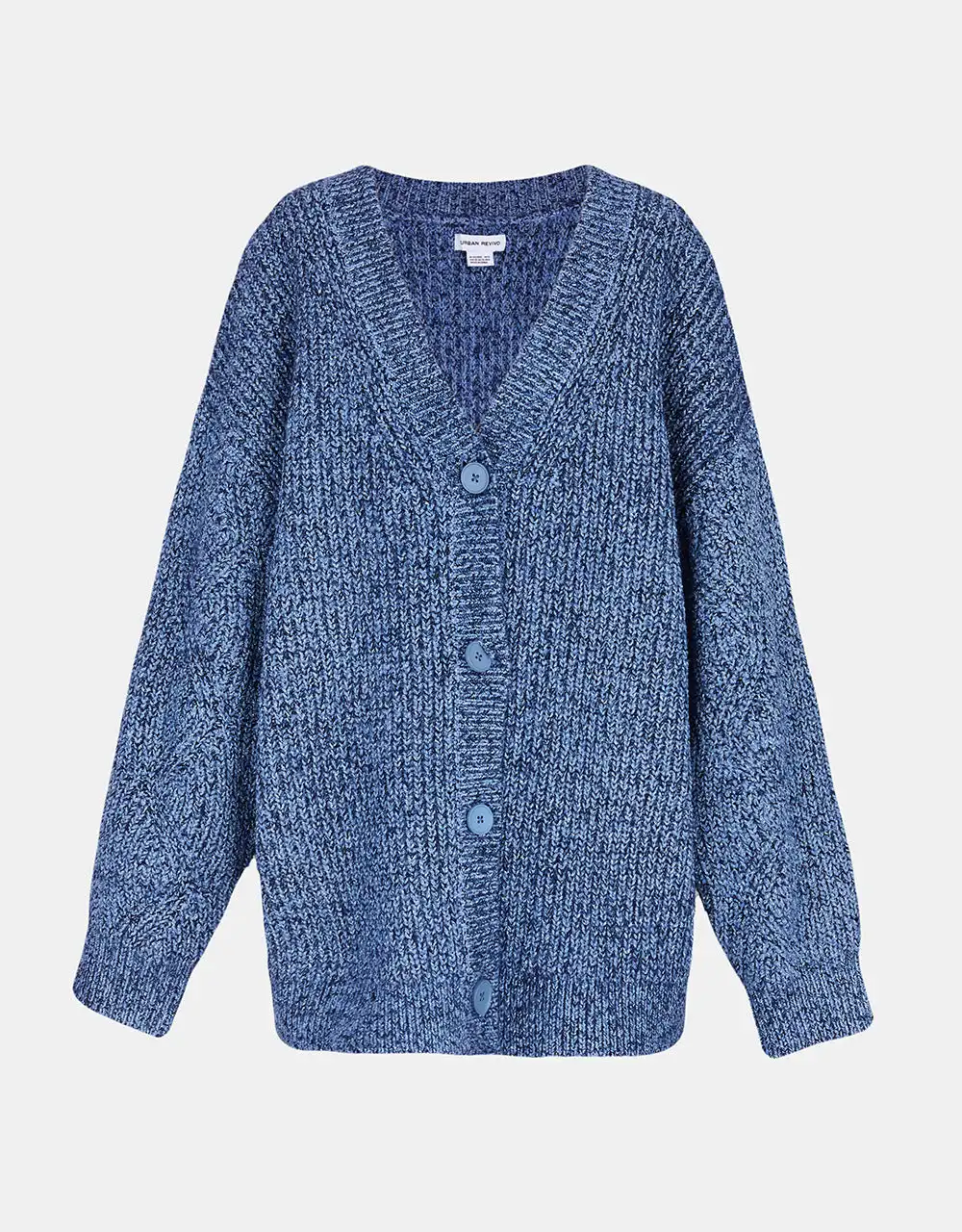 Drop Shoulder Button Up Cardigan