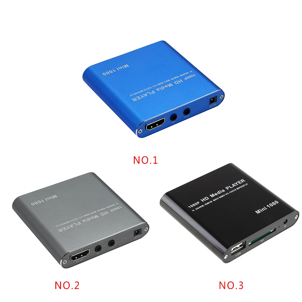 

1080P Мини HD медиаплеер AV USB SD MMC мультимедийная реклама MKV автомобильный внешний видеоплеер вилка стандарта Великобритании/США/ЕС вилка