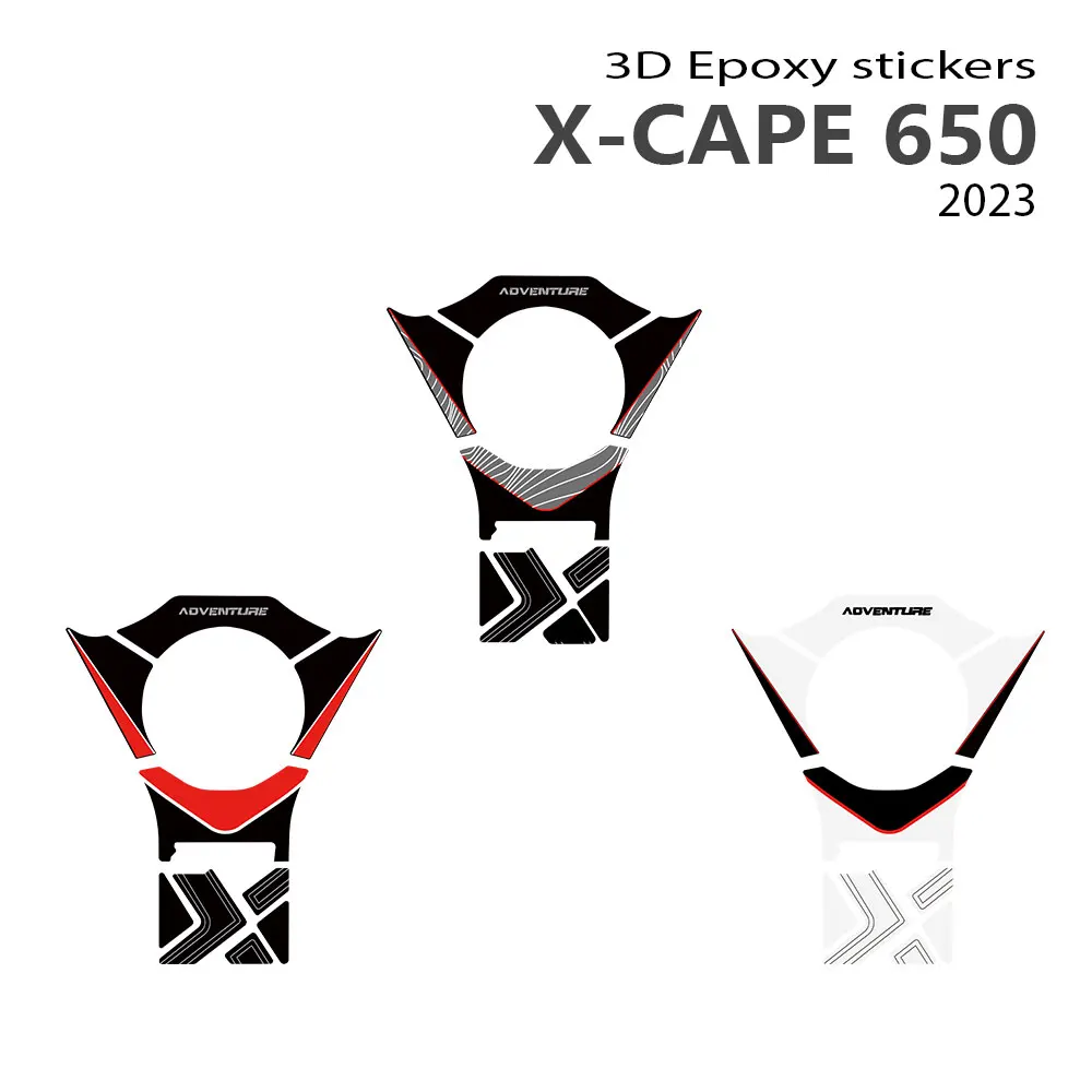 For Moto Morini X Cape 650 2022 Accessories X-CAPE 650 Motorcycle Accessories 3D Epoxy Resin Sticker Decal X-CAPE 650 2022 2023