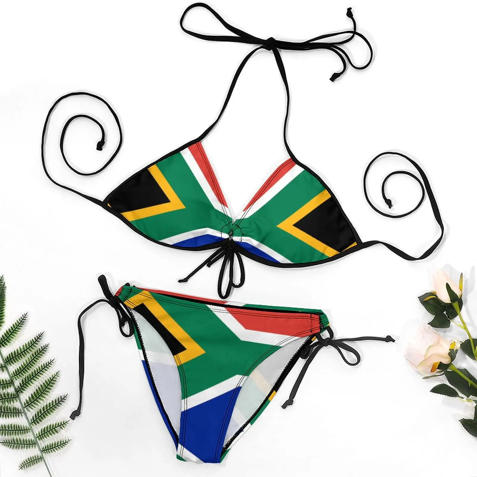 

Bikini South Africa Flag - African Rugby Springboks, Sticker Duvet Bedspread T-Shirt Unique Exotic Women's Bikinis Humor Graphic
