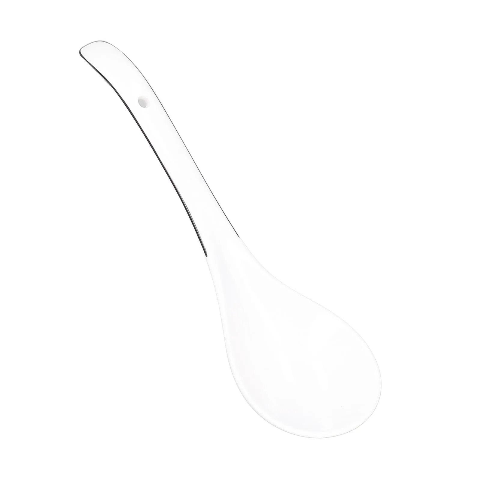 

Large Porcelain Spoon Long Handle Big Ceramic Spoon Elegant Design for Restaurant for Home