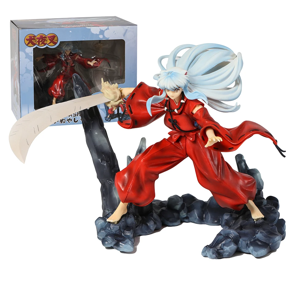 

Inuyasha with Weapon Iron Broken Tooth Battle Version HM 1/7 Figure Model Painted Statue Collection