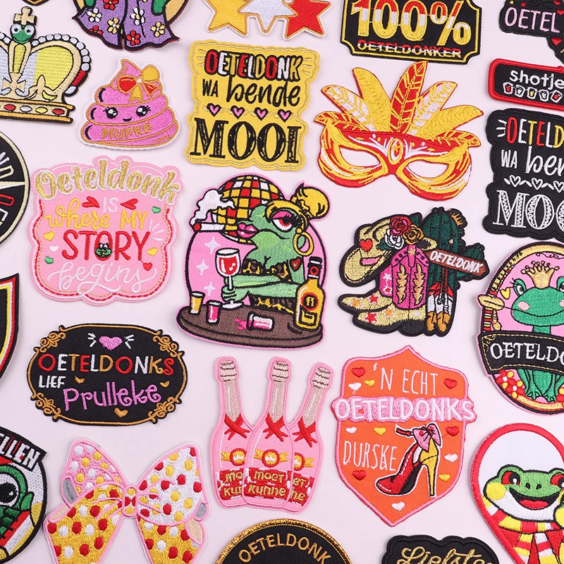 Нашивки с эмблемой Oeteldonk вышивка для одежды карнавальная лягушка железная
