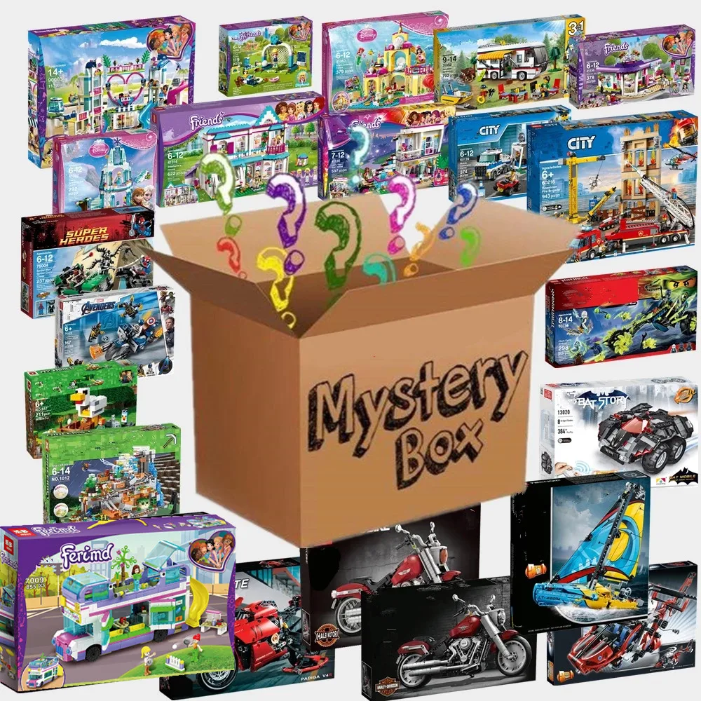 

Disney Marvel Princess Frozen All Series RANDOM Friends Technical Building Blocks Brick Figures Children Toy