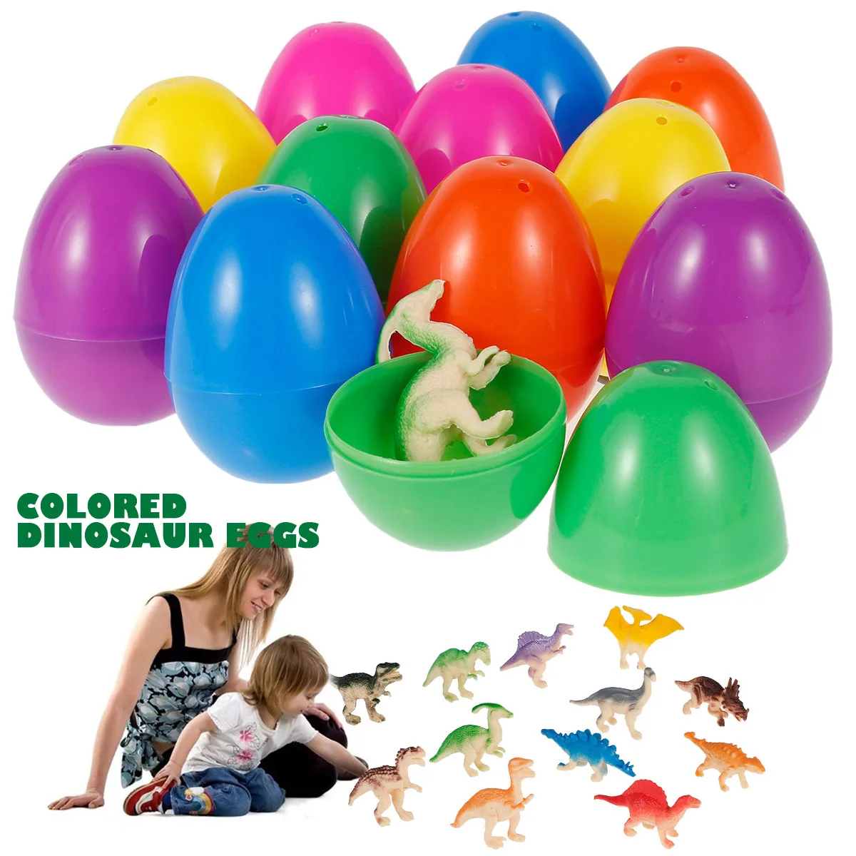 

Игрушка в виде Яйца динозавра для рассказа, Набор пасхальных яиц, обучающая игрушка для детей, подарок, 12 шт.