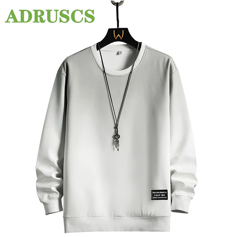 

Брендовые мужские толстовки 2022, осенние мужские свитшоты, повседневные однотонные пуловеры, уличная одежда, мужские толстовки в стиле Хара...