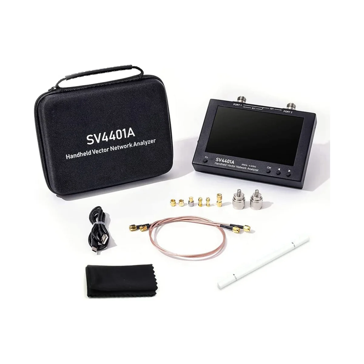 SV4401A 7-дюймовый сенсорный ЖК-дисплей 50 кГц 4 ГГц векторный сетевой анализатор Hf VHF