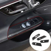 for mercedes benz c class w206 2022 interior accessories abs car window glass lift switch panel armrest decoration trim cover
