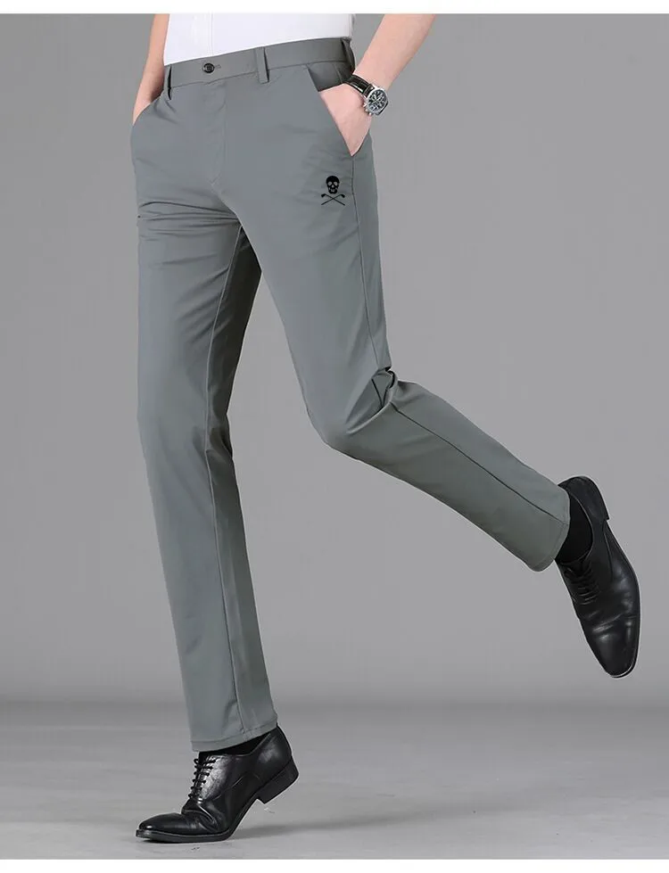 Spring Men's Golf Pants High-quality Elastic Suit Pants Fashion Casual Men's Breathable Pants Golf Clothing Men's Sports Pants