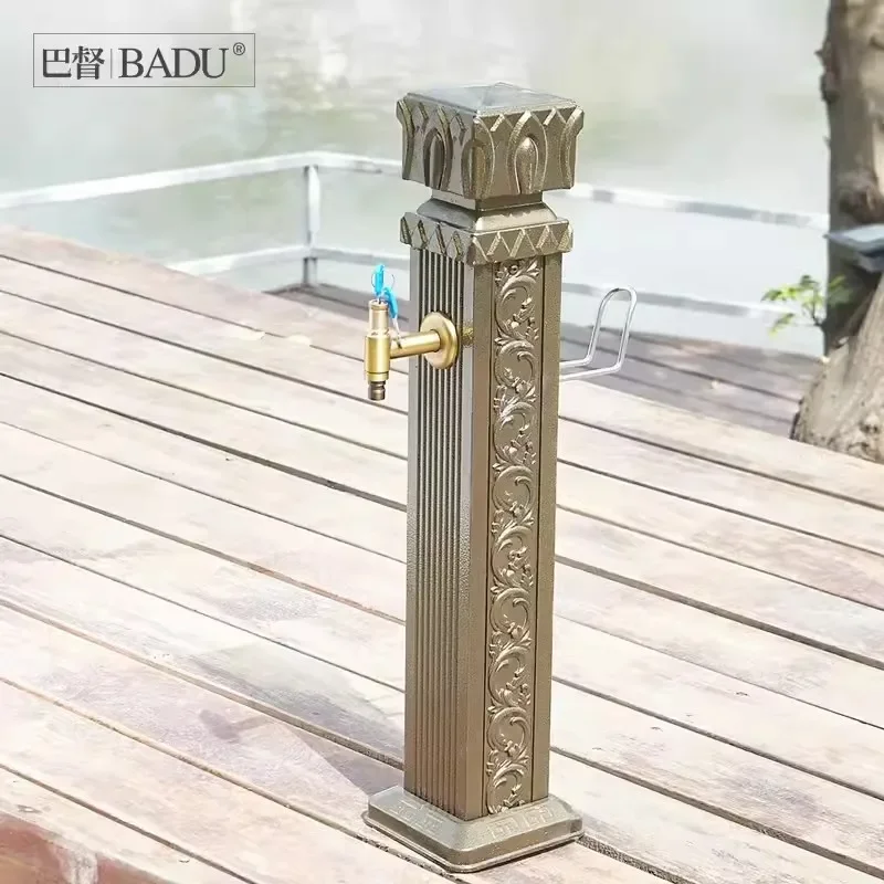 Античный садовый кран Красный Бронзовый Смеситель для улицы черный уличный с
