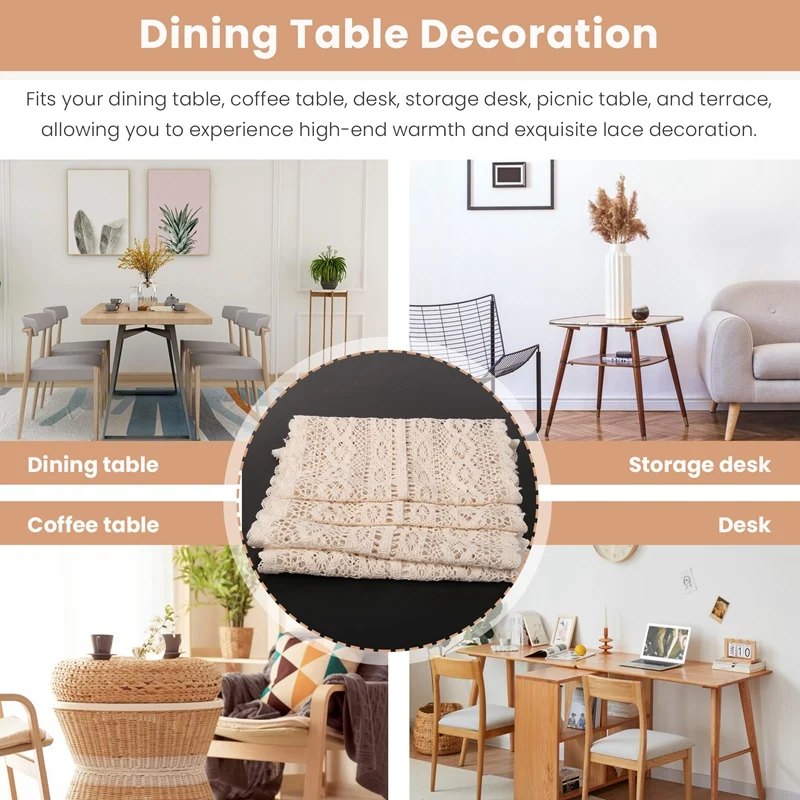 Скатерть макраме винтажная скатерть из хлопка связанная крючком с кисточками