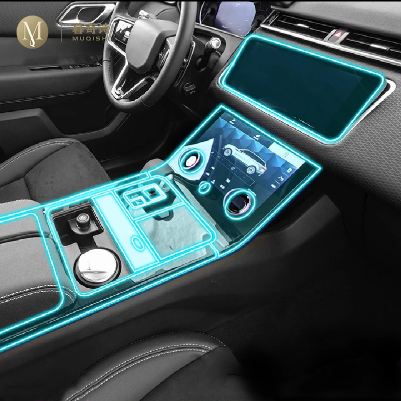 

For Land Range Rover Velar 2021-2023 Car Interior protection film TPU transparent self-adhesive Paint film console Anti scratch