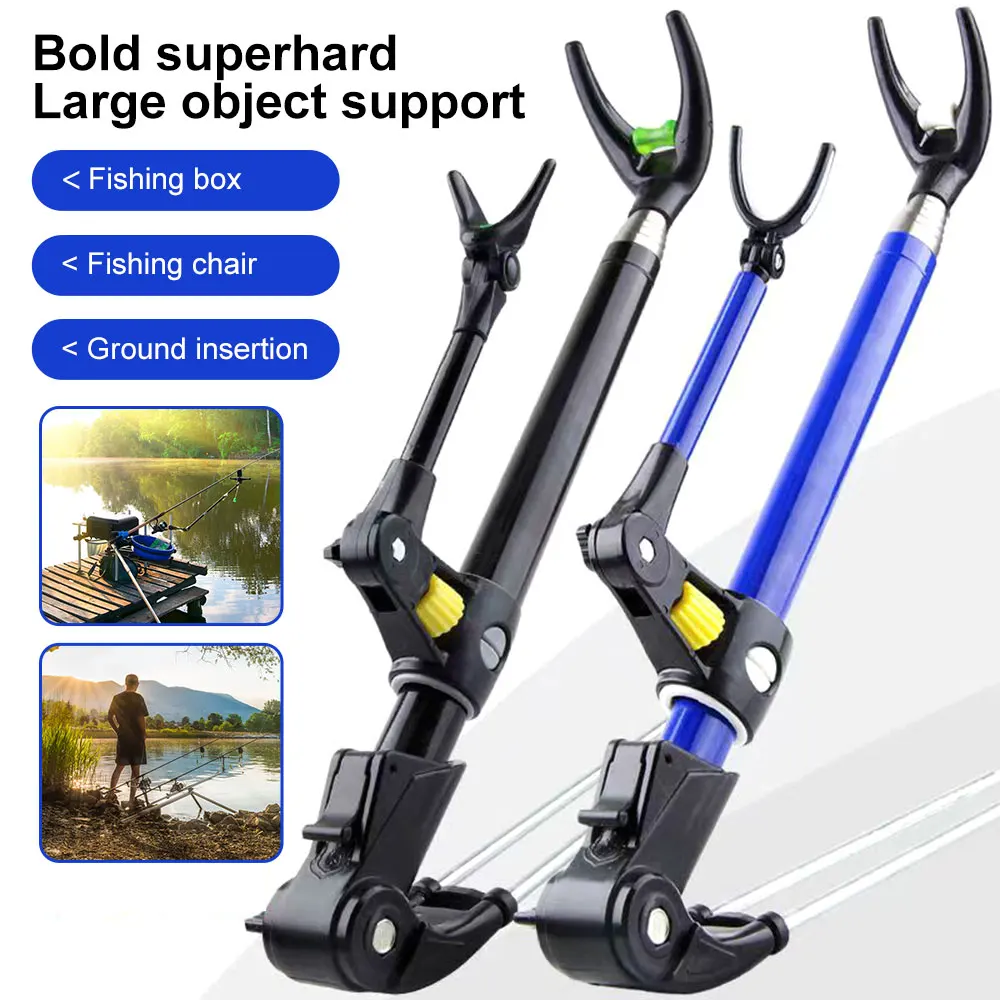 

Telescopic Fishing Rod Bracket Rack Pole Stand Holder Adjustable 1.7M/2.1M/2.4M Anti-slip Folding Stainless Steel Fishing Tool