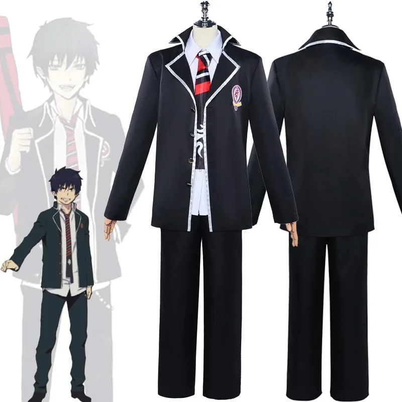 Okumura Rin Аниме Косплей Костюм Школьная Форма Полный Комплект Для Мужчин Хэллоуин