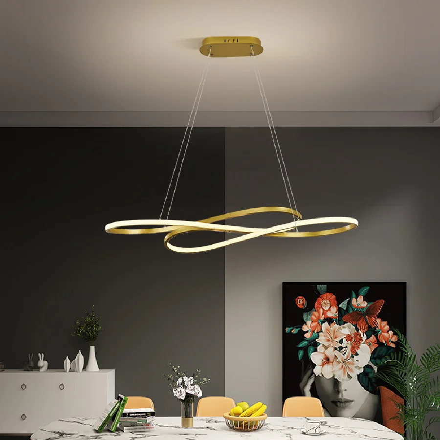 

Modern LED Living Dining Room Chandelier Lamp Suspension Luminaire Suspendu Chandeliers Lighting Lamp de techo colgante
