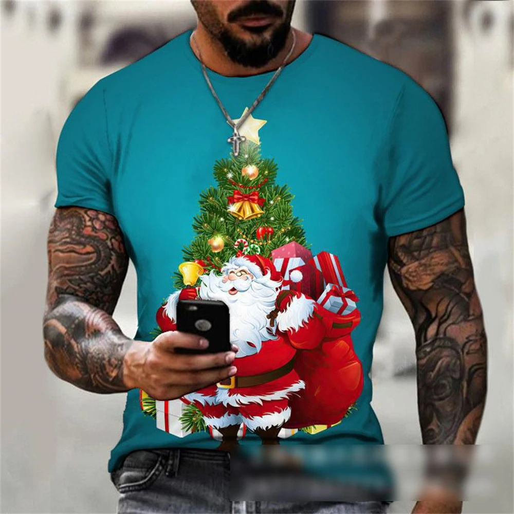 Рисунок 4 - Новинка 2023, Рождественская Мужская футболка