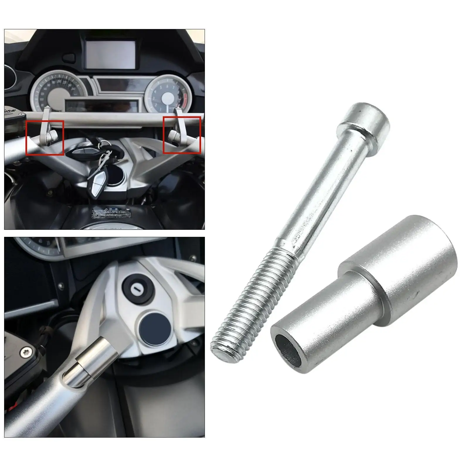 

New Expansion Pole Mobile Phone Navigation Bracket for K1600GTL R1200RS R1250RS, Silver