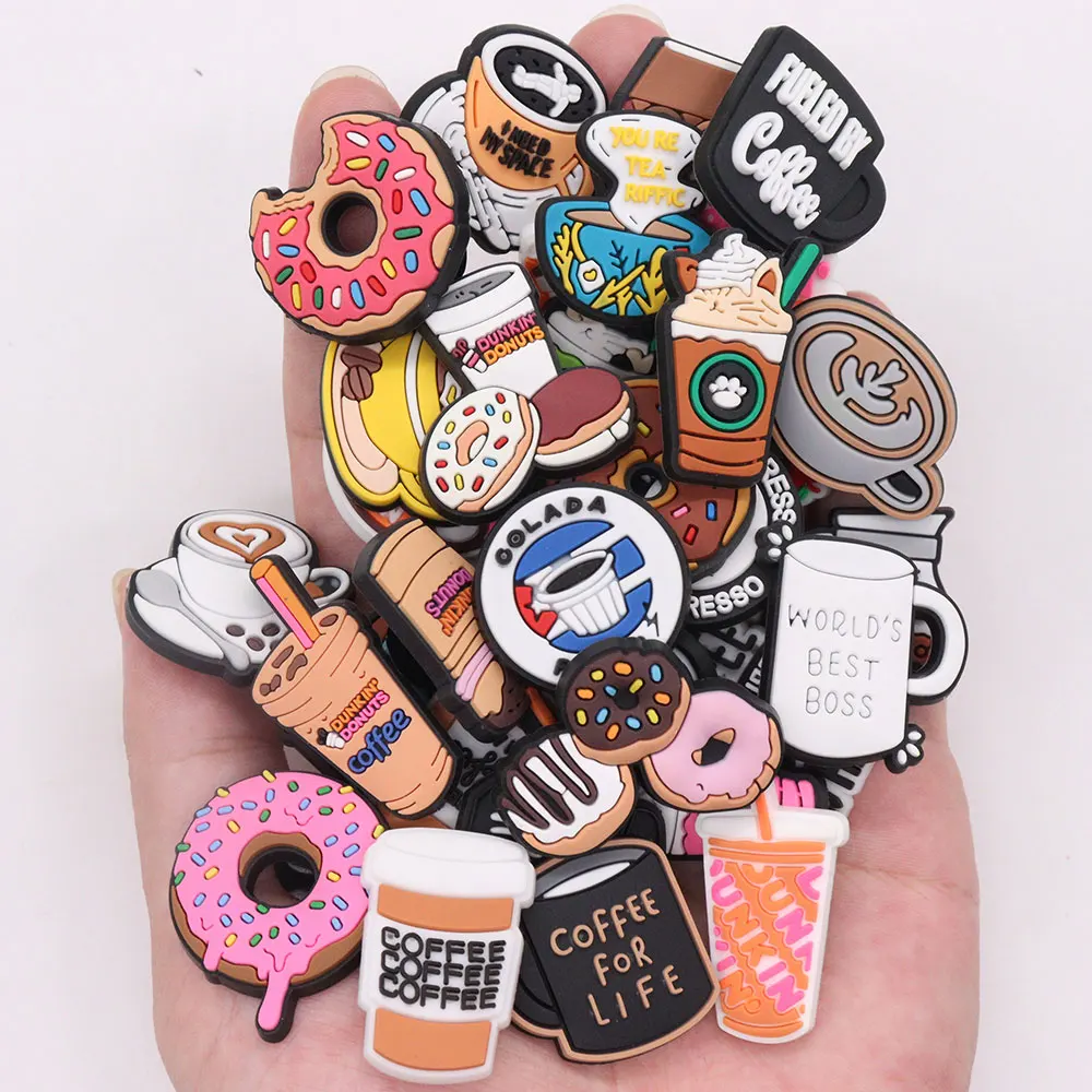 50 шт. оптовая продажа мне нужно больше кофейных пончиков обуви подвески